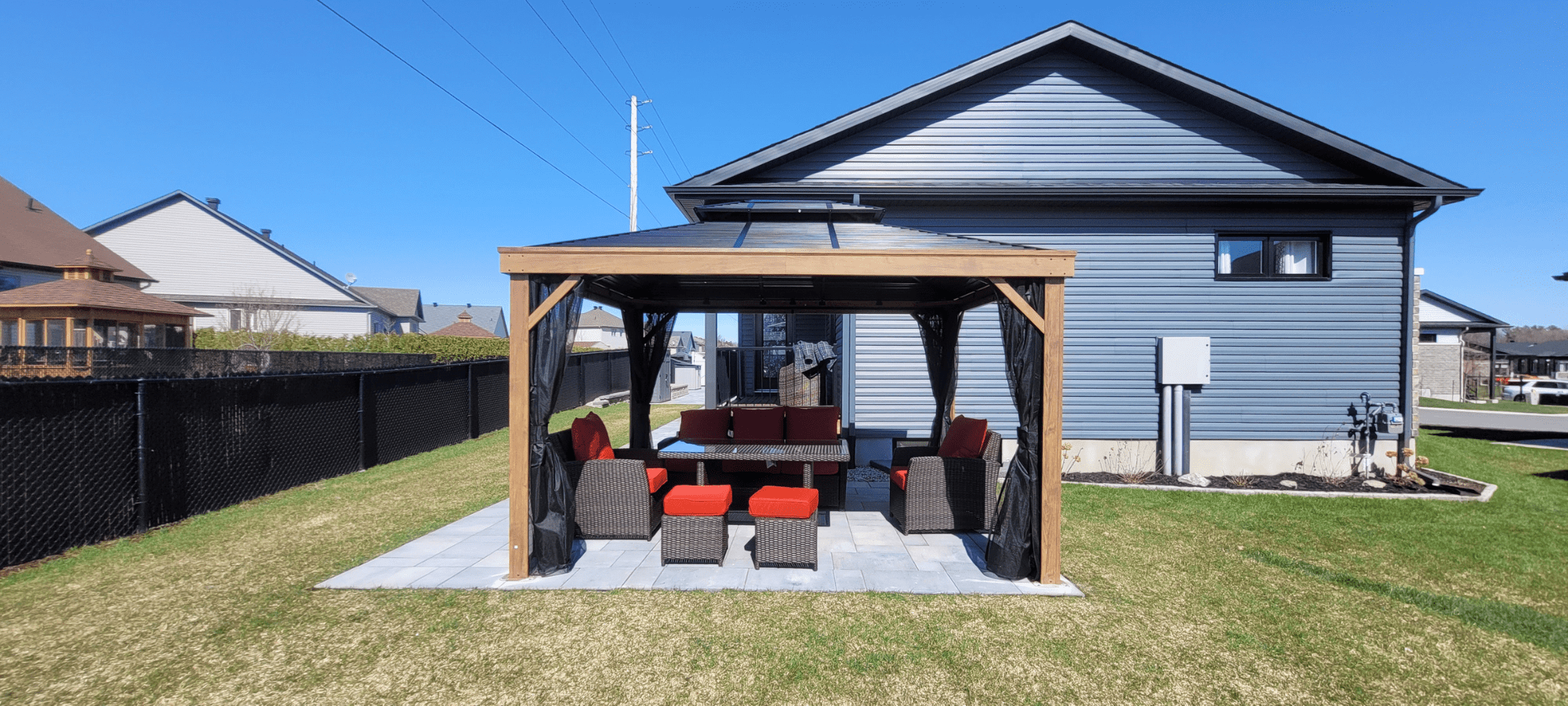 Gazebo Covering Patio Furniture