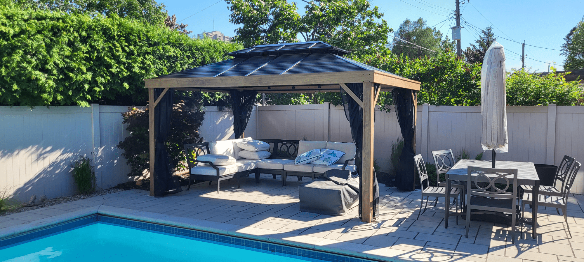 Gazebo Beside the Pool